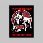 IT´S TIME TO FIGHT FOR YOUR RIGHTS NOW! čierna zimná letecká bunda BOMBER Winter Jacket s límcom, typ CWU z pevného materiálu s masívnym zipsom na zapínanie 100%nylón